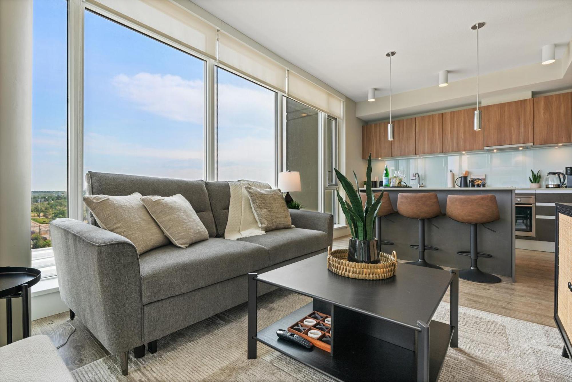 Modern Suite Calgary Downtown 5 Min Walk Stampede Luaran gambar