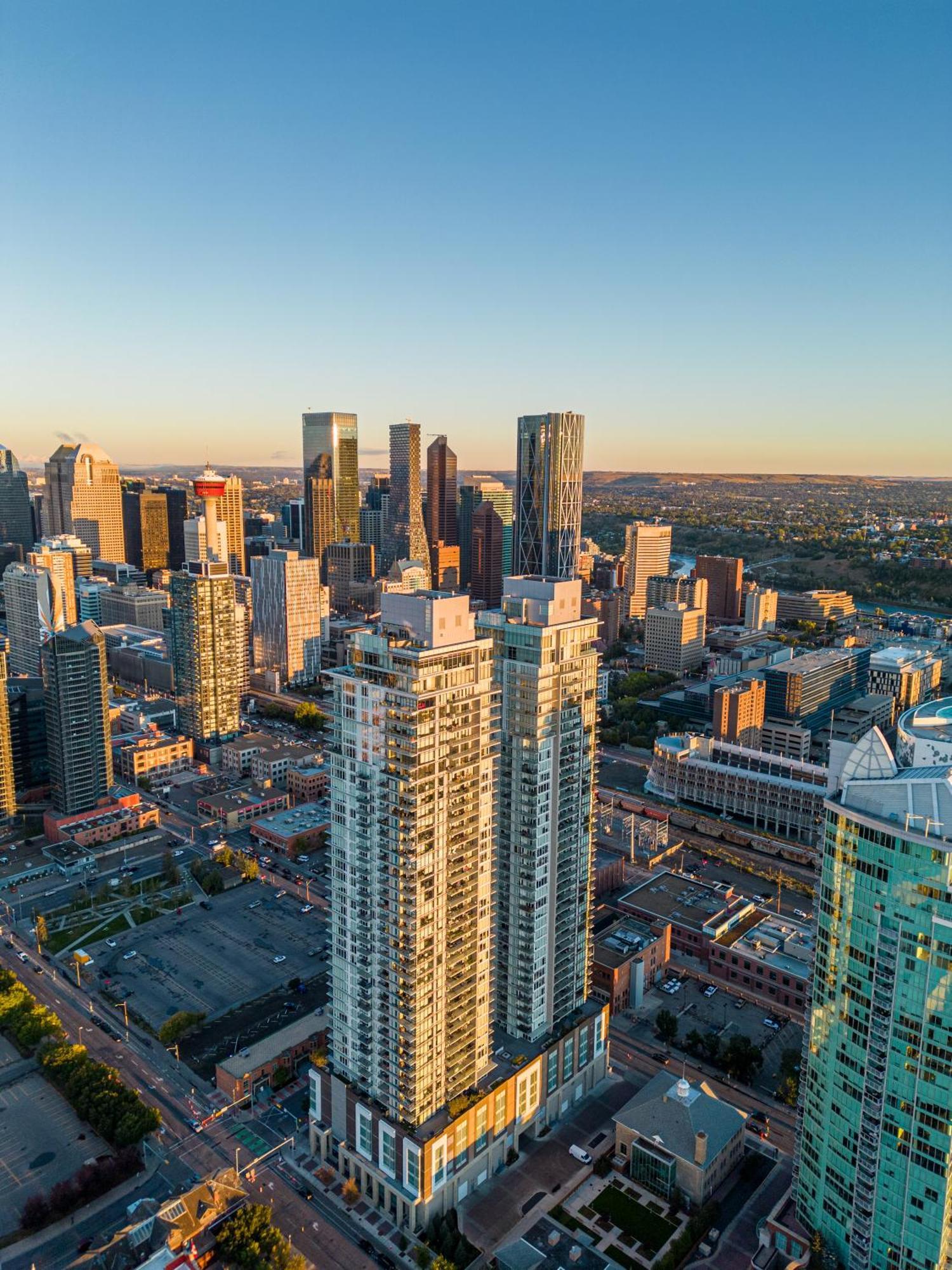 Modern Suite Calgary Downtown 5 Min Walk Stampede Luaran gambar